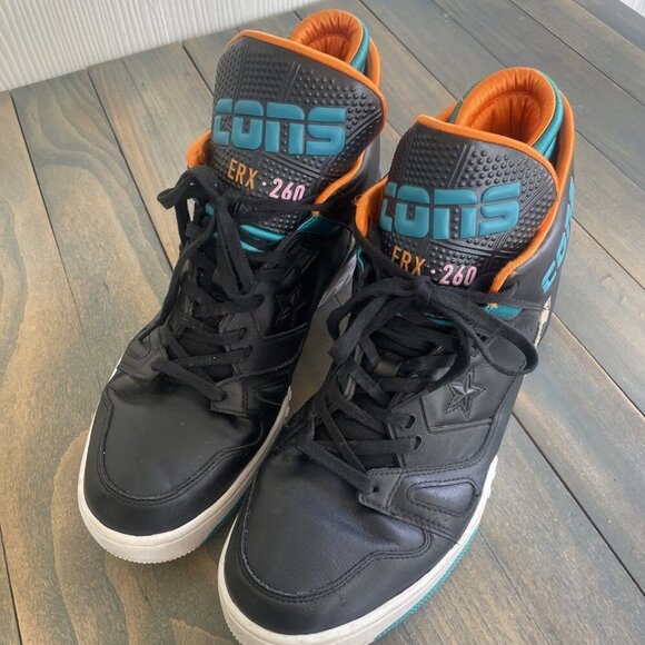 Converse Cons ERX 260 Just Don Animal Pack Black Hi top Teal Men's Size 11 (L6) - Picture 2 of 8